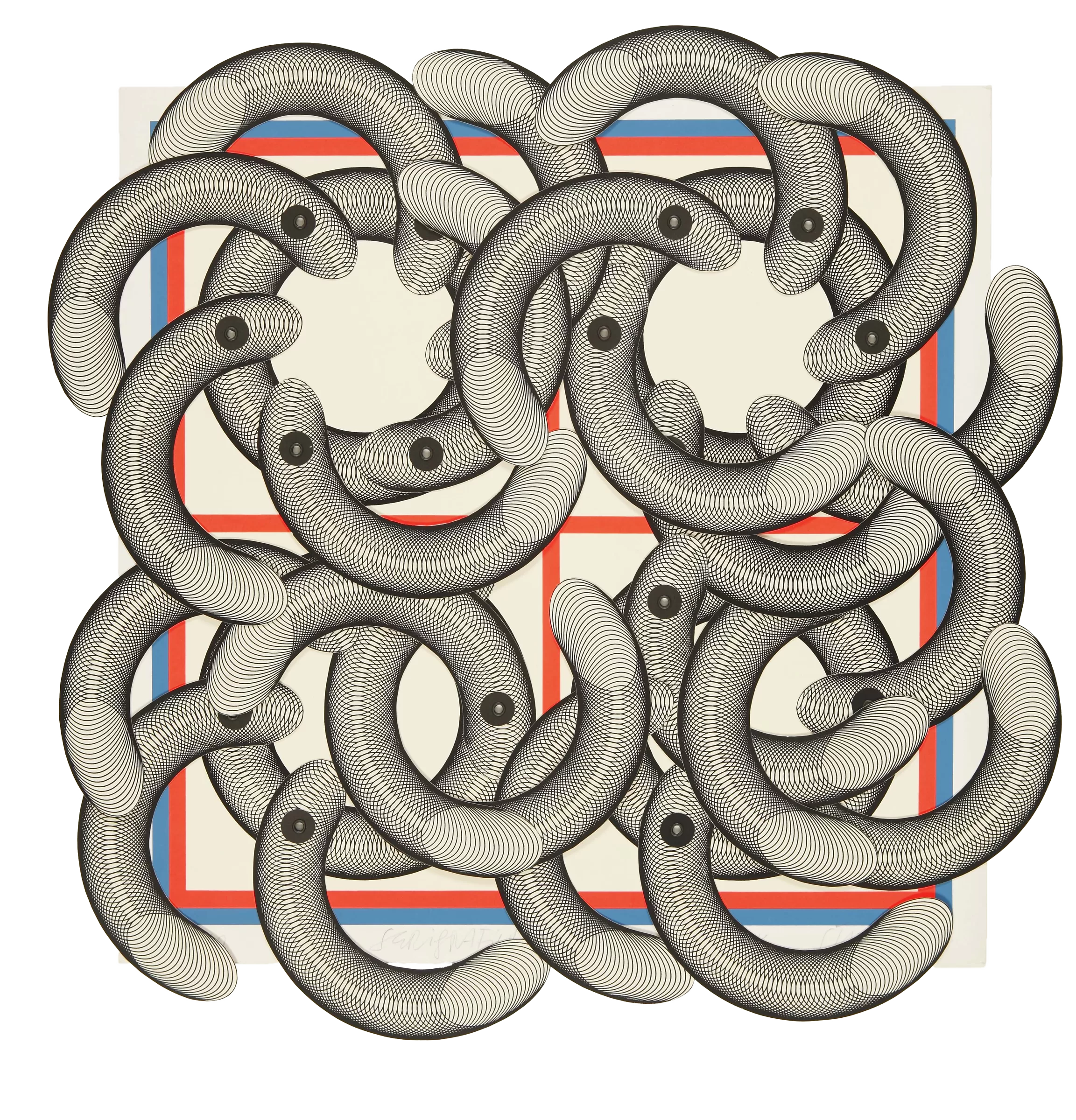 Serigrafija sa četiri kruga, (1972.)