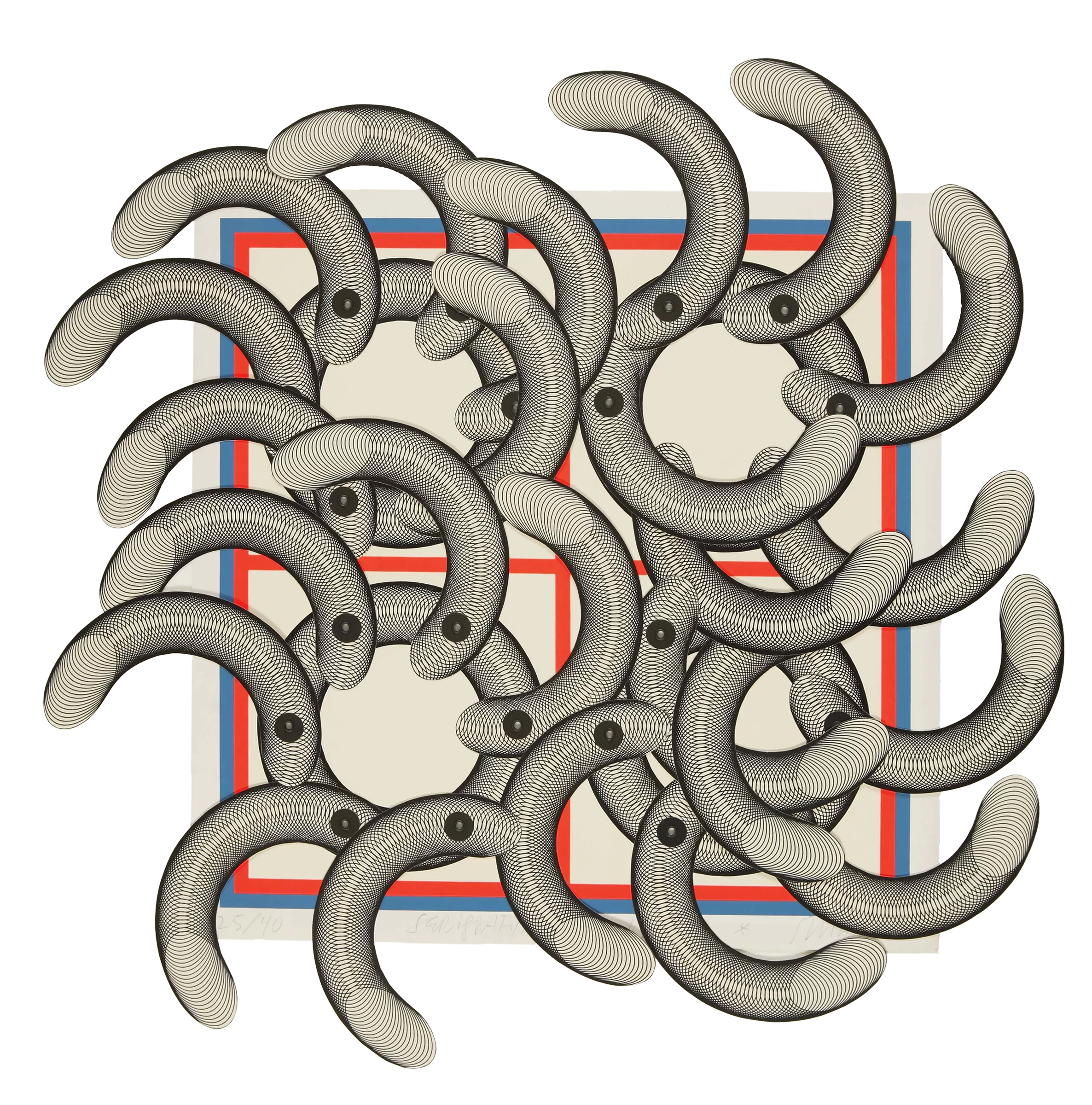 Serigrafija sa četiri kruga, (1972.) d